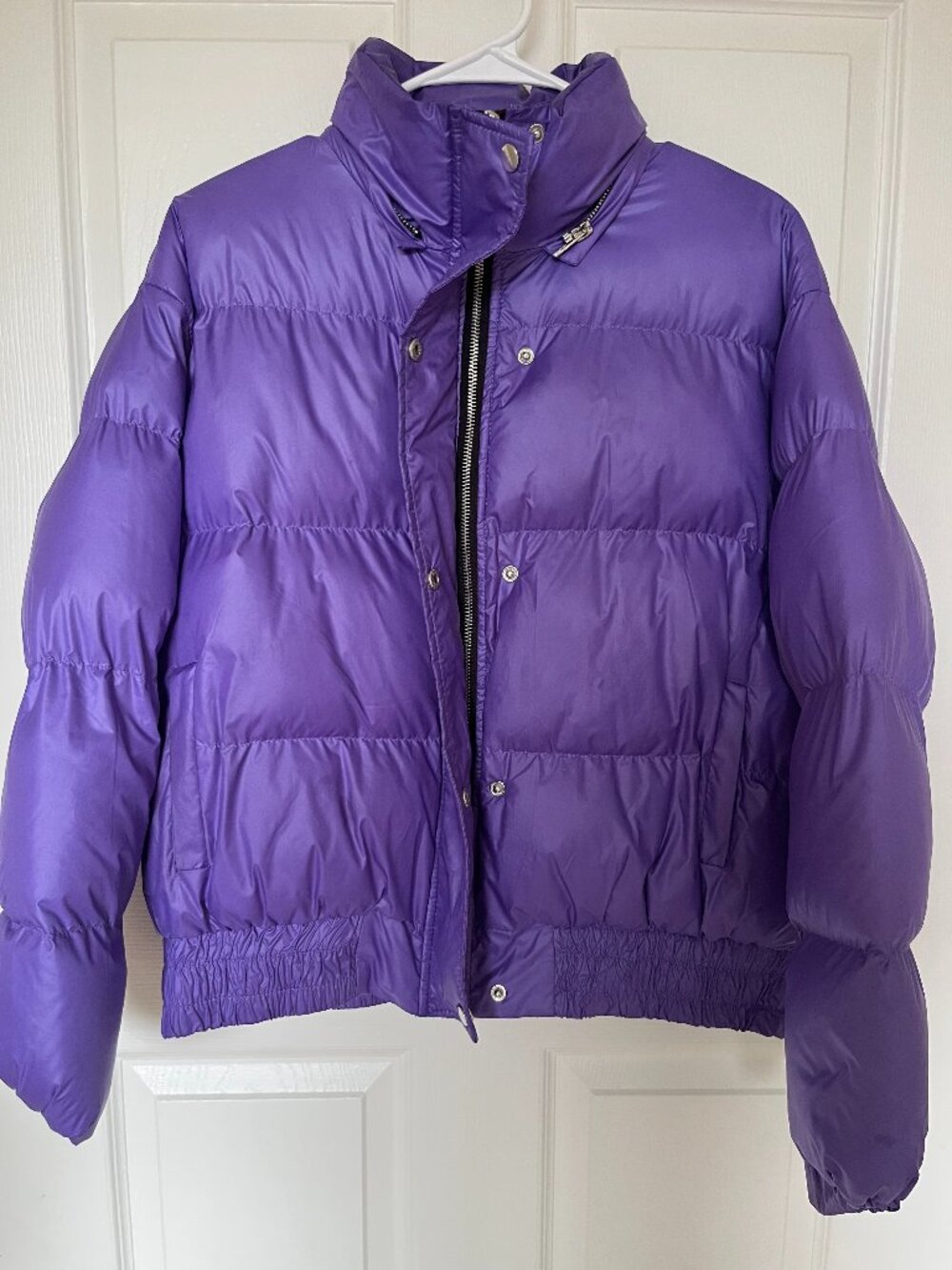 Purple Puffer Jacket | Small | Oversized Fit